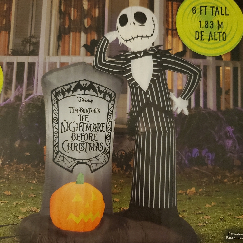 Disney Jack Skellington Airblown Inflatable, NIB